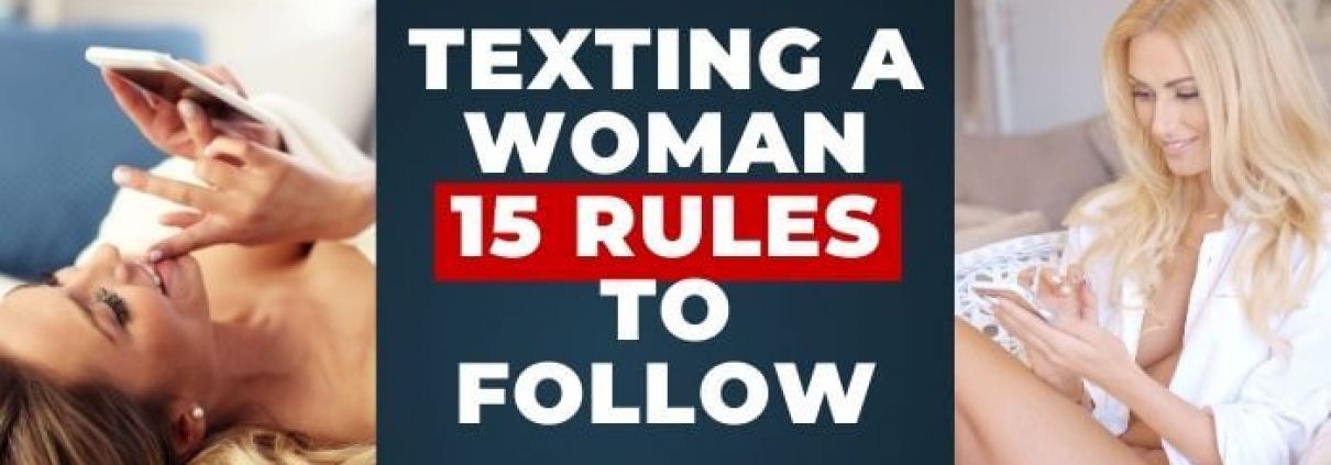 texting a woman