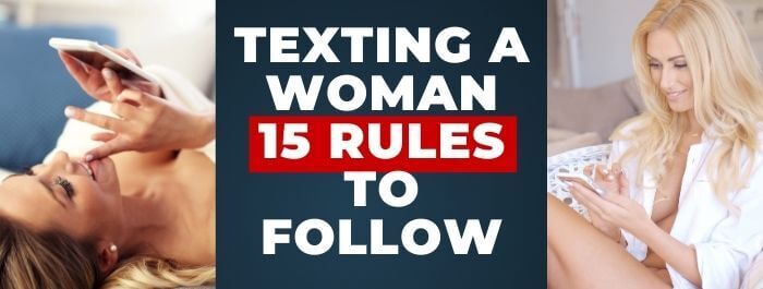 texting a woman
